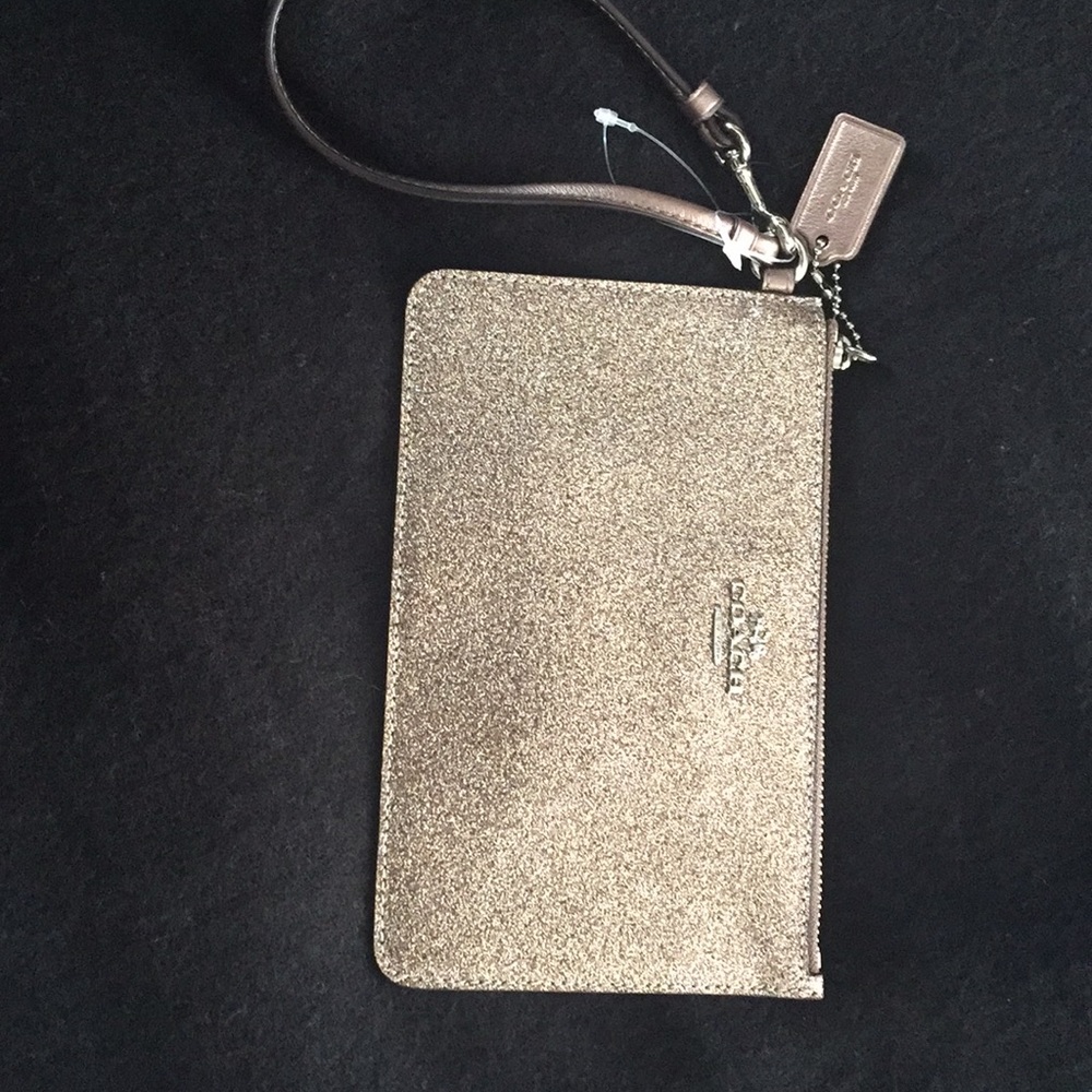 Coach glitter wristlets